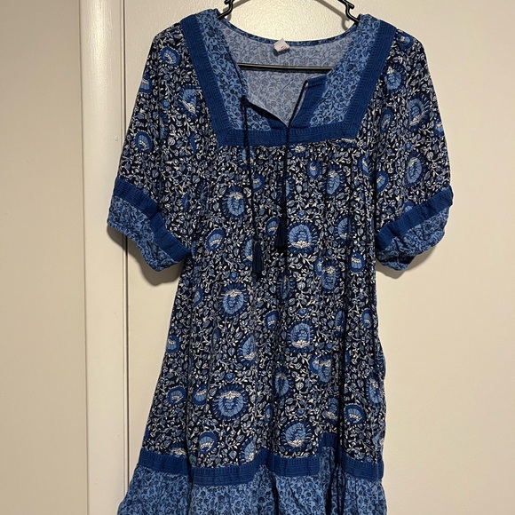 Old Navy Dresses & Skirts - Old Navy Blue Paisley Boho Dress
